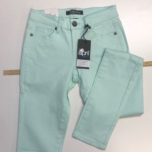 Mint Low Rise Skinny Jeans in
